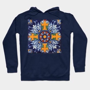 Mandala mexican talavera tile ceramic mosaic Hoodie